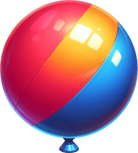 baloon.
Single Game Texture. In-Game asset. 2d. Blank background. High contrast. No shadows.