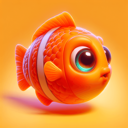 Orange Baby fish lateral view.
2024 game style