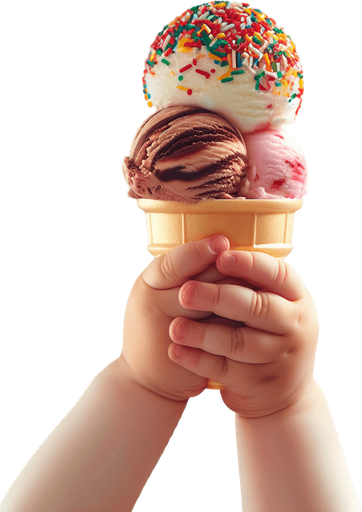 Glace pour enfant.
Photo