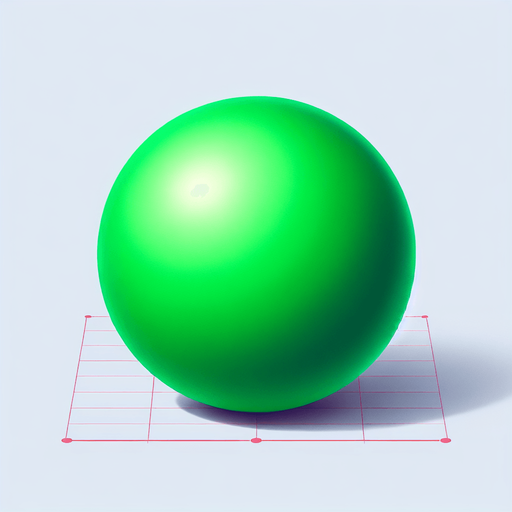 Green
 round ball.
Single Game Texture. In-Game asset. 2d. Blank background. High contrast. No shadows.