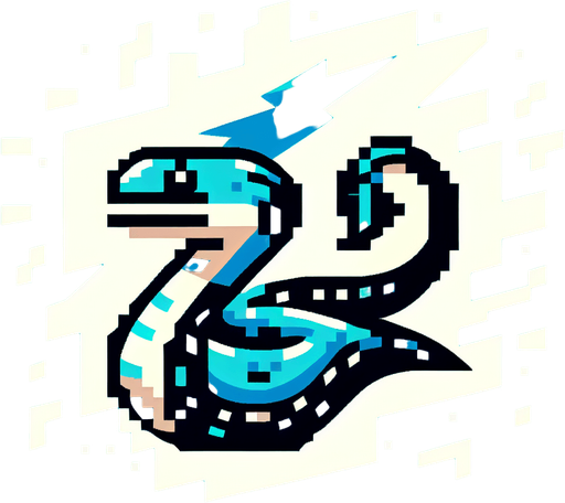 cartoon. 8bit. electric eel. vertical view..
Single Game Texture. In-Game asset. 2d. Blank background. High contrast. No shadows.