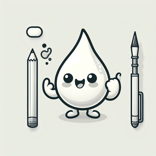 Create a cartoon-style illustration of white drop of paint. The goal is to capture a lively and playful paint..
Single Game Texture. In-Game asset. 2d. Blank background. High contrast. No shadows.