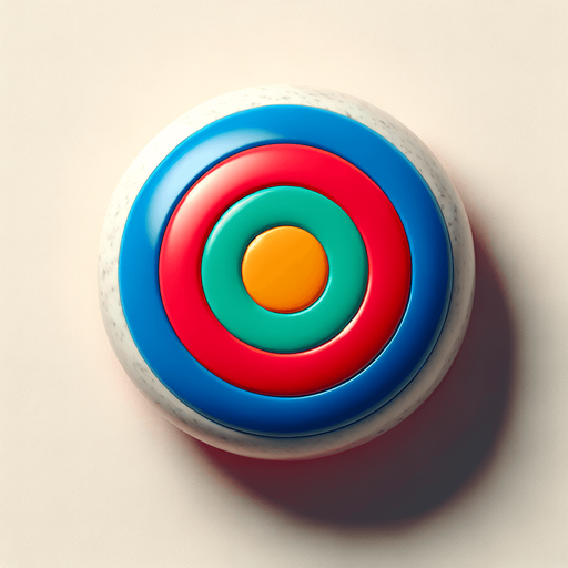 Single Game Texture. In-Game asset. 2d. Blank background. High contrast. No shadows.. top-down. seen from above. colored curling stone