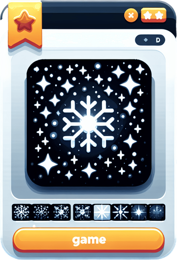 2d christmas dark sparkles Single Game Texture. In-Game asset. 2d. Blank background. High contrast. No shadows.