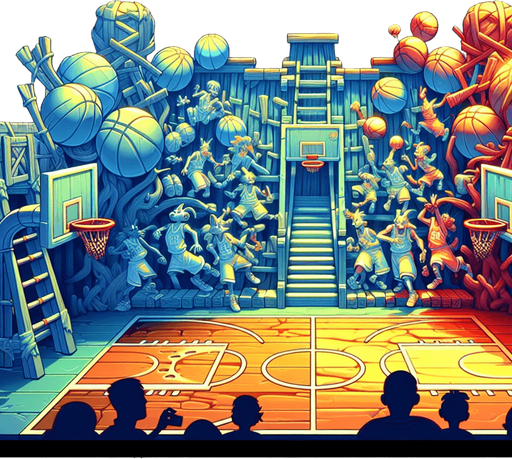 2d basketball in the art style of final fantasy 9.
Single Game Texture. In-Game asset. 2d. Blank background. High contrast. No shadows.