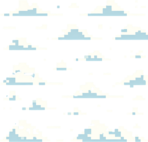 8-bit pixelated background of a minimalist cloudy sky. keep it simple with a light blue sky of a single color and a few pixelated clouds scattered around.
Single Game Texture. In-Game asset. 2d. Blank background. High contrast. No shadows.