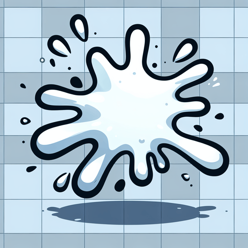 Create a cartoon-style illustration of white splash of paint. The goal is to capture a lively and playful paint.
Single Game Texture. In-Game asset. 2d. Blank background. High contrast. No shadows.