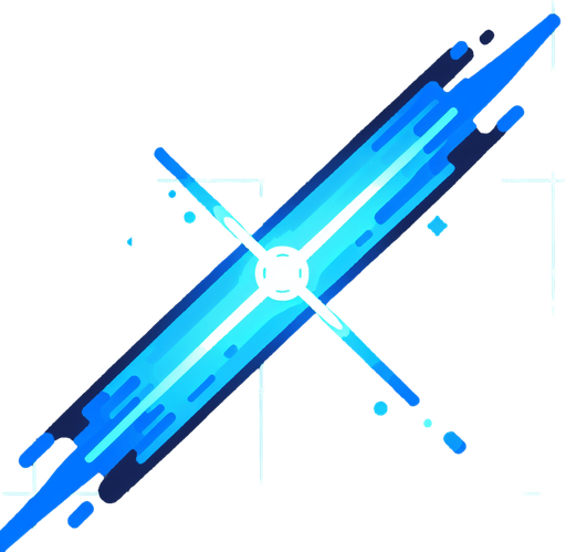 blue LASER.
Single Game Texture. In-Game asset. 2d. Blank background. High contrast. No shadows.