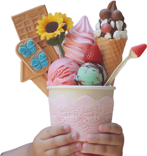 Glace pour enfant.
Photo