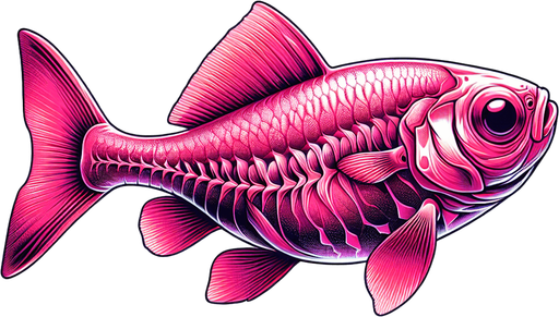 Pink Baby fish lateral view.
2024 game style