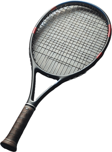 Tennis Racket.
Single Game Texture. In-Game asset. 2d. Blank background. High contrast. No shadows.