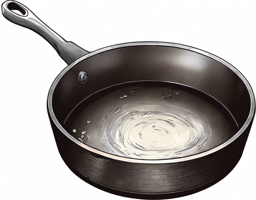 add melted choclate in this frying pan