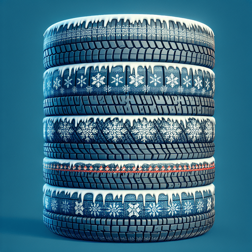 2d stacked christmas winter tire Single Game Texture. In-Game asset. 2d. Blank background. High contrast. No shadows.