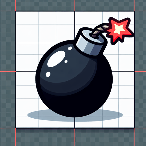 cartoon bomb, no shadow, no background.
Single Game Texture. In-Game asset. 2d. Blank background. High contrast. No shadows.