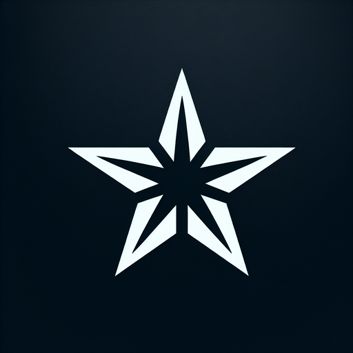 Star.
Single Game Texture. In-Game asset. 2d. Blank background. High contrast. No shadows.