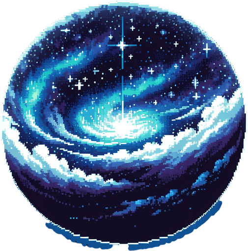 pixelart a beautiful starry sky seen in empty outer space..
Single Game Texture. In-Game asset. 2d. Blank background. High contrast. No shadows.