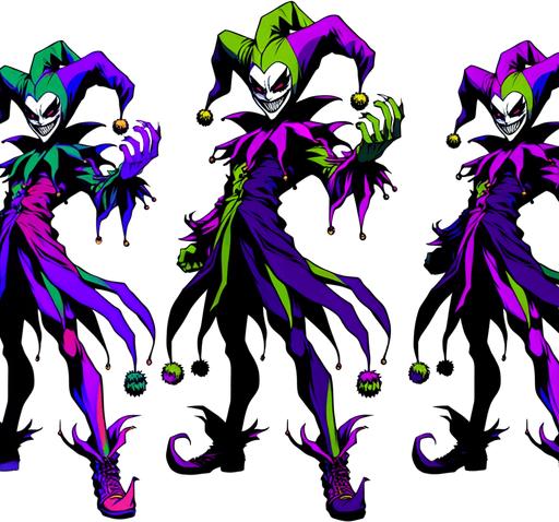 full body. also legs and feet



An evil cartoon character. inspired by joker