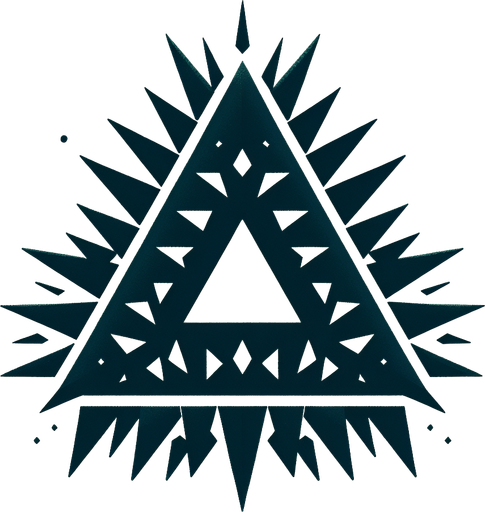 triangle spike.
Single Game Texture. In-Game asset. 2d. Blank background. High contrast. No shadows.