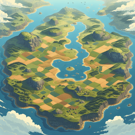 A background of a paysage with plain and without tree or montainbut no water see from the top in the air 100m by 100m Single Game Texture. In-Game asset. 2d. Blank background. High contrast. No shadows.