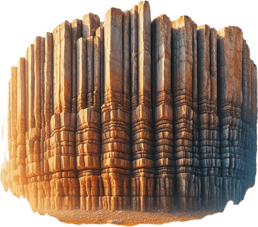 a rock column.