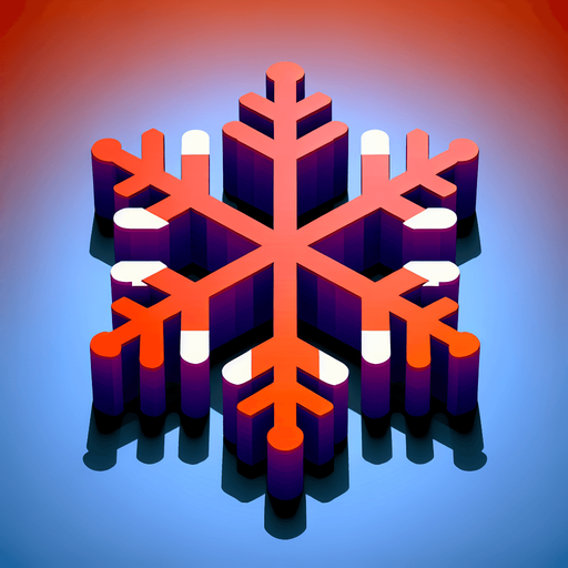 a christmas snow flake. plastic style. Single Game Texture. In-Game asset. 2d. Blank background. High contrast. No shadows.