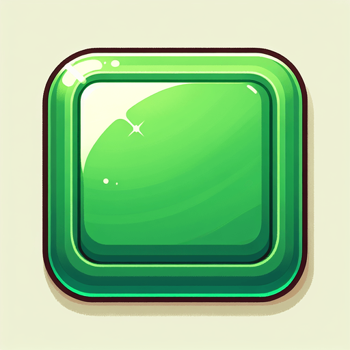 Green Ractangle Button with Round corners.
Single Game Texture. In-Game asset. 2d. Blank background. High contrast. No shadows.