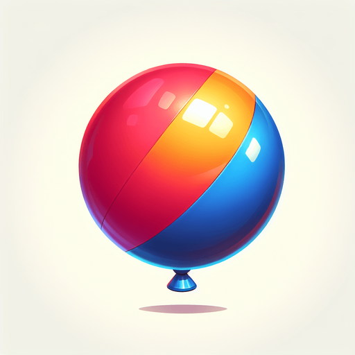 baloon.
Single Game Texture. In-Game asset. 2d. Blank background. High contrast. No shadows.