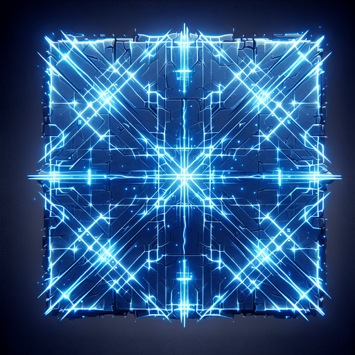 Blue,laser like.
Single Game Texture. In-Game asset. 2d. Blank background. High contrast. No shadows.