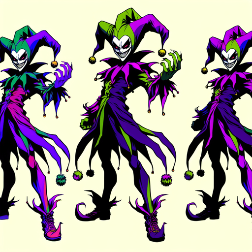 full body. also legs and feet



An evil cartoon character. inspired by joker