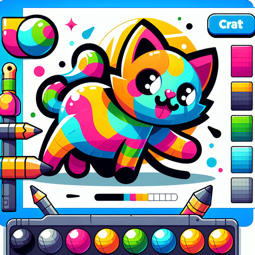 Create a cartoon-style illustration of a Cat. The goal is to capture a lively and playful location. Single Game Texture. In-Game asset. 2d. Blank background. High contrast. No shadows..
Single Game Texture. In-Game asset. 2d. Blank background. High contrast. No shadows.