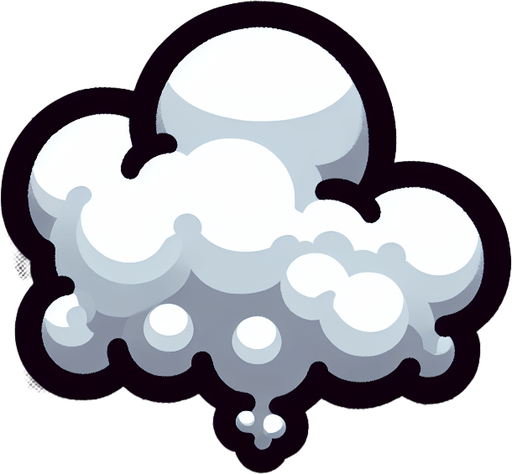 Cloud of smoke  cartoon  Single Game Texture. In-Game asset. 2d. Blank background. High contrast. No shadows. Single Game Texture. In-Game asset. 2d. Blank background. High contrast. No shadows. Single Game Texture. In-Game asset. 2d. Blank background. High contrast. No shadows.