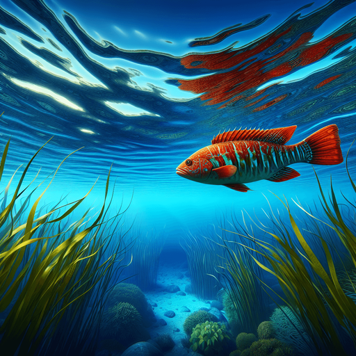 a fish swimming.