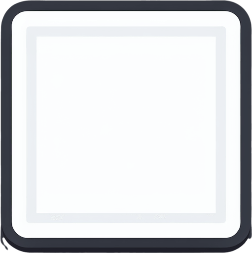 White square. Narrow round corners. Background element. Flat. Vector.
Single Game Texture. In-Game asset. 2d. Blank background. High contrast. No shadows.