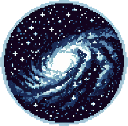 pixelart a beautiful starry sky seen in empty outer space..
Single Game Texture. In-Game asset. 2d. Blank background. High contrast. No shadows.