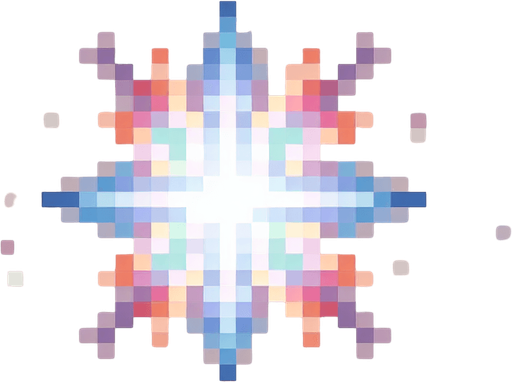 sparcle.
simple shape, pixel art, Blank background