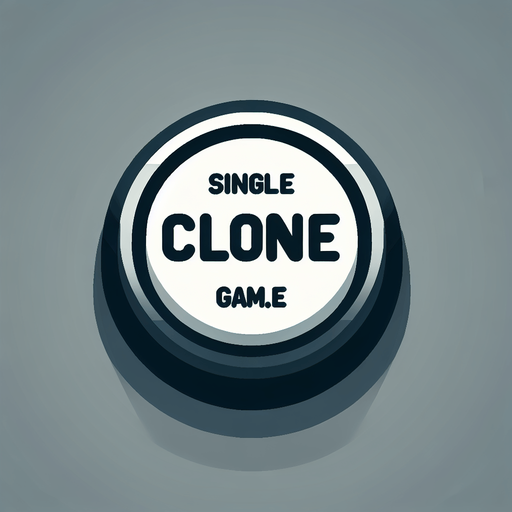 a button that says "clone".
Single Game Texture. In-Game asset. 2d. Blank background. High contrast. No shadows.