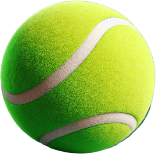 Tennis Ball.
Single Game Texture. In-Game asset. 2d. Blank background. High contrast. No shadows.