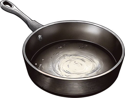 add melted choclate in this frying pan