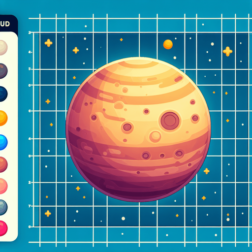 round house planet, cartoon Single Game Texture. In-Game asset. 2d. Blank background. High contrast. No shadows.