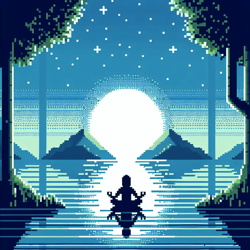 minimalist meditation background. no elements. pixelated. 8 bit..
Single Game Texture. In-Game asset. 2d. High contrast. No shadows.