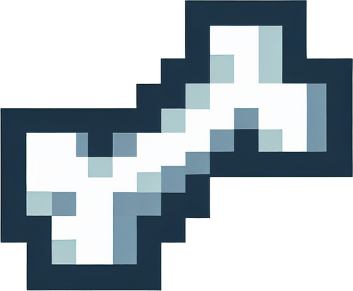 pixel art dog bone.
Single Game Texture. In-Game asset. 2d. Blank background.