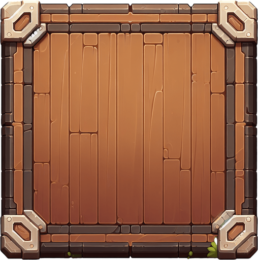 brown wooden board. game gui style. 2048x400 pixels.
Single Game Texture. In-Game asset. 2d. Blank background. High contrast. No shadows.