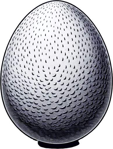 Ostrich egg.
Single Game Texture. In-Game asset. 2d. Blank background. High contrast. No shadows.