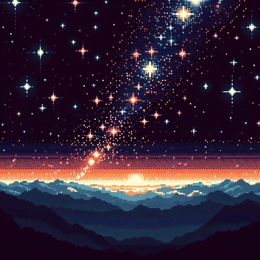 starry sky pixel art.
1920x1910 minimalistic