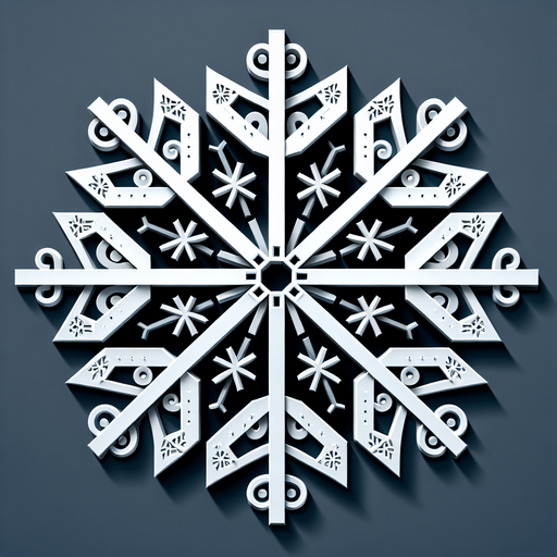 a christmas snow flake. plastic style. Single Game Texture. In-Game asset. 2d. Blank background. High contrast. No shadows.