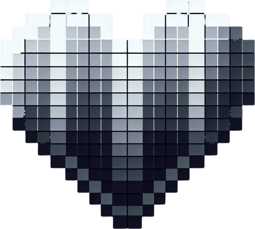 heart.
Single Game Texture. In-Game asset. 2d. Blank background. High contrast. No shadows.