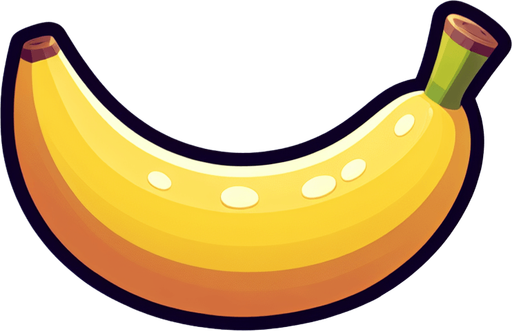 Cartoon banana. Single Game Texture. In-Game asset. 2d. Blank background. High contrast. No shadows..
Single Game Texture. In-Game asset. 2d. Blank background. High contrast. No shadows.