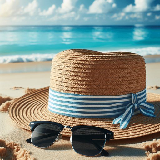 Un chapeau et lunette pour la plage.
Image