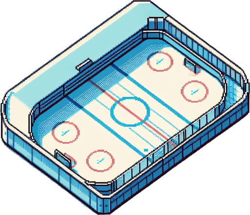 floor of an ice skating ring. top-view. seen from above. Single Game Texture. In-Game asset. 2d. High contrast. No shadows. pixelated.8 bit. game background