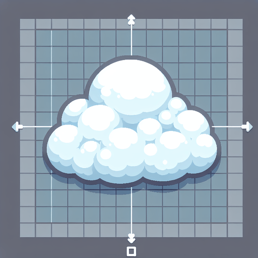 fluffy cloud.
Single Game Texture. In-Game asset. 2d. Blank background. High contrast. No shadows.